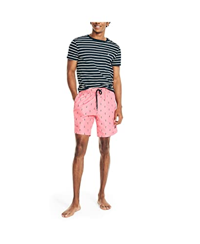Nautica Men's 8" Anchor Print Quick-Dry Swim4