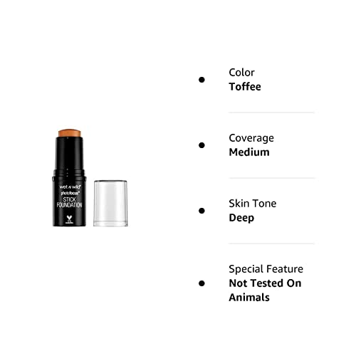 Wet N Wild Photo Focus Matte Foundation Stick Makeup, Toffee | Vegan & Cruelty-Free #TOP3
