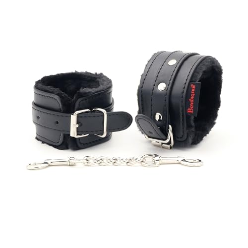 BONDAGERIE® Manette di colore nero per Giochi coppia Hard Nero in...