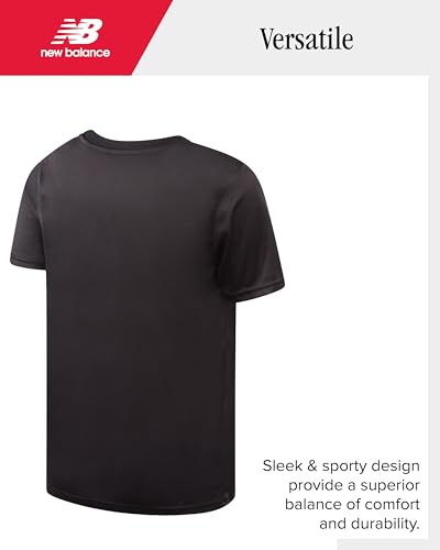 Image of New Balance Boys Shorts Set - 2 Piece Active Performance Athletic Shirt and Basketball Gym Shorts with Pockets