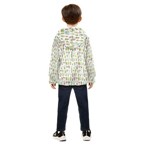 Cactus Boys Fleece Coat,Children's Zip-Up Hoodie Jacket,Baby Warm Fashion Outerwear 3-10T,A1133004