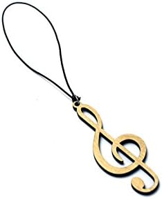 Car Rear View Mirror Wood Pendant Treble Clef suitable for all makes and models Woody Hanging Auto Accessories 1 pc Car Charm Interior Styling
