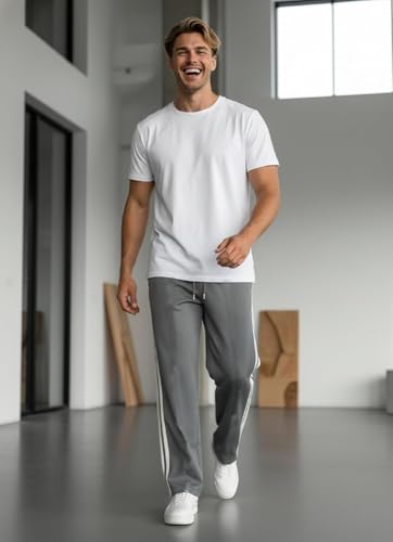 Image of Track Pant for Men || Stylish Look || Loose Fit Modern, Stylish, Comfortable & Stretchable Athletic Joggers for Casual & Gym Wear (TP22)