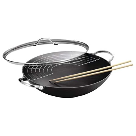 Kuhn Rikon Jampur Cast Iron Wok Pan Cover