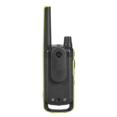 Image of Motorola Solutions T803 Waterproof IP54 Two Way Radio Walkie Talkie 35 mi. Bluetooth w /Charging Dock 2-Pack (Lime Green)