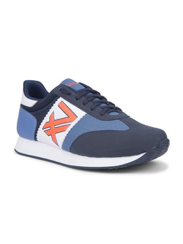 Image of Liberty LEAP7X BACKAM-1E Casual Shoes for Men with PU Upper | EVA Sole Coloured Lacing Sneakers | Soft & Comfortable Footbed | Memory Foam Insole | Quick-Wear Elastic Laces | Stylish & Modern