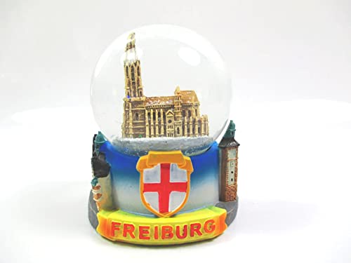 Freiburg Breisgau Württemberg Schneekugel Snowglobe 6,5 cm Germany Souvenir !!