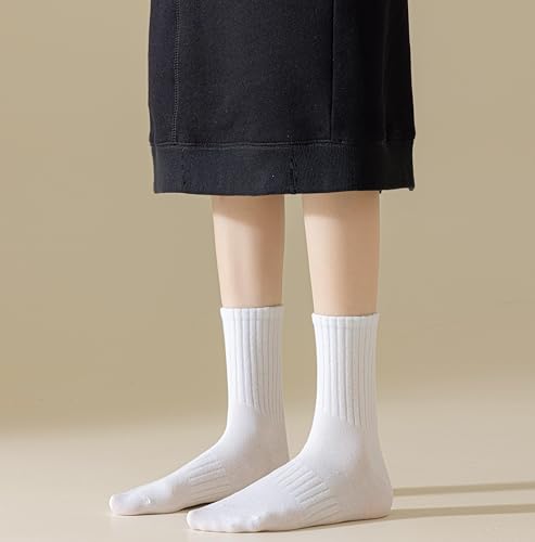 Cotton Ribbed Athletic Running Socks Sports Socks Arch Support Breathable Cushioned Socks for Men Women (6 Pairs)4