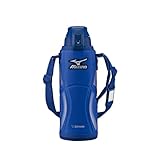 象印マホービン 水筒 MIZUNOモデル 1.0L スポーツタイプ ポーチつき 軽量&コンパクト 保冷専用 スポーツドリンクOK ブルー SD-FX10-AA