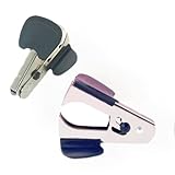 2 Pack,Professional Staple Puller Remover Tool for School Office Home, Metal Construction, Easy Grip Design(Black)