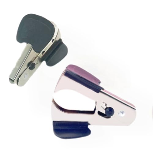 2 Pack,Professional Staple Puller Remover Tool for School Office Home, Metal Construction, Easy Grip Design(Black)