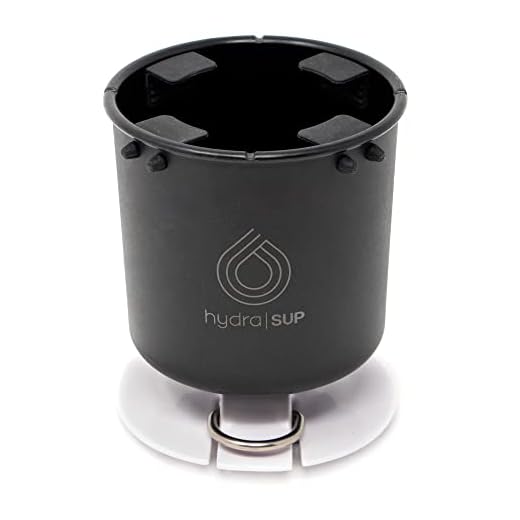 Hydra SUP Paddle Board Cup Holder. Includes Action Mount Accessories and Koozies. Fits Large Water Bottle. Marine Grade Material.