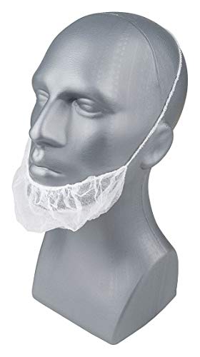 CONDOR 23KX01 Beard Cover, PP, Universal, White, PK1000