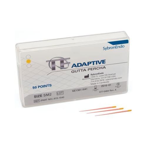 815-1540 TF Adaptive Gutta Percha, SM2, Small, Yellow (Pack of 50)