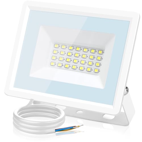 Aigostar Faretto LED da Esterno 30W,2510LM,Faretti LED Esterno luce bianca 6500K,Luce di Sicurezza Impermeabile IP65,Per Giardino,Cortile,Garage,Corridoio