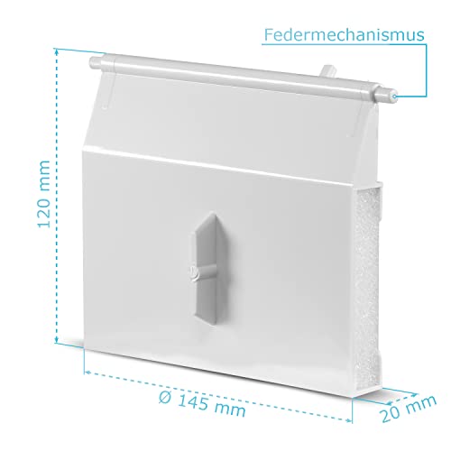 Paradies Pool Skimmerwehr/Skimmerklappe 145 x 120 mm für Standardskimmer mit Federmechanismus – Bild 4