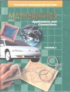 Hardcover Teacher's Wraparound Edition Mathmatics Applications and Connections Course 3 Book