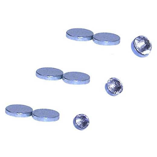 DesignedDazzle 2mm Height Three Small Round Cut CZ Stainless Steel Falso Faux Fake Magnetic Nose Stud Earrings (Clear)