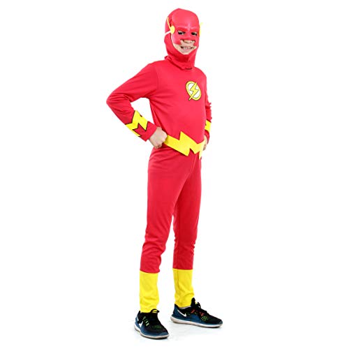 Fantasia The Flash STD Infantil Sulamericana Fantasias Vermelho/Amarelo P 3/4 Anos