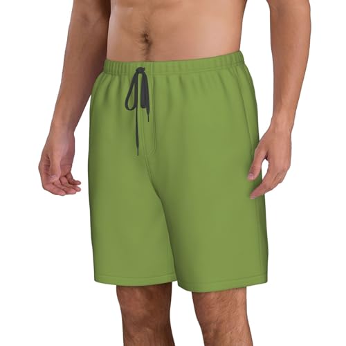 Light Green Men's Beach Pants-Quick-Dry & Comfortable Mens Beach Shorts for Men, Perfect for Surfing and Everyday Wear2