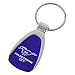 AU-TOMOTIVE GOLD Tear Drop Key Chain for Ford Mustang (Blue)