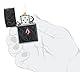 Zippo Sturmfeuerzeug - Diamond Pattern, Armor Black Matte, MultiCut w/Crystal Attached - Nachfüllbar - Wiederverwendbar - Windfestes Design - Geschenkbox - Made in USA