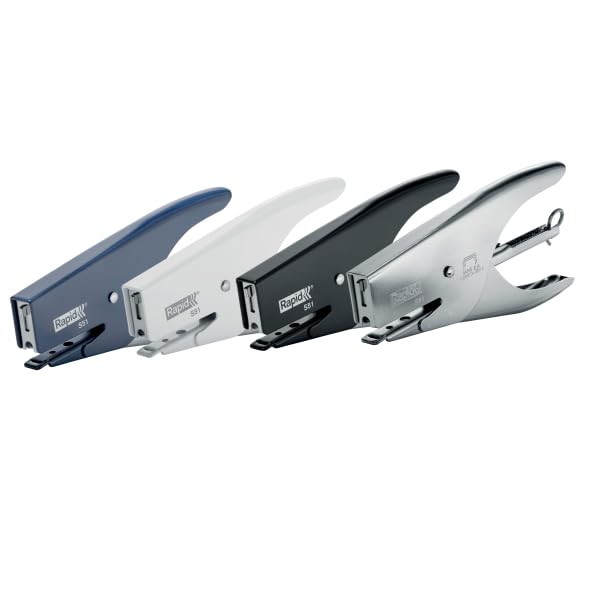 RAPID Cucitrice a pinza Retro S51, Adatta a punti 21/4 mm, Capacità 15 fogli, Metallo, Colori Assortiti, 1 Pezzo, 10538715