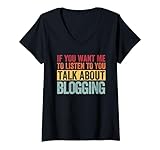 Lustiges Blogger-Geschenk, Retro-Talk About Blogging-T-Shirt. Dieses einzigartige T-Shirt ist der perfekte Weg, um Ihre Leidenschaft für das Bloggen zu zeigen