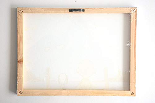 Koi Fish -Oil Painting On Canvas Modern Wall Art Pictures For Home Decoration Wooden Framed (12X16 Inch, Framed)