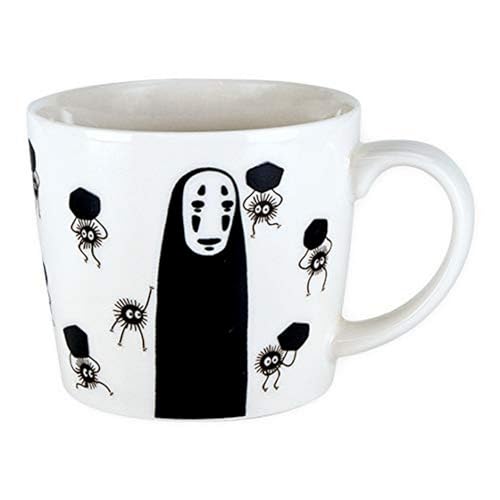 Studio Ghibli - Spirited Away - No Face and Soots, Benelic Mysterious Color Changing Teacup Mug, 1 Count (Pack of 1)