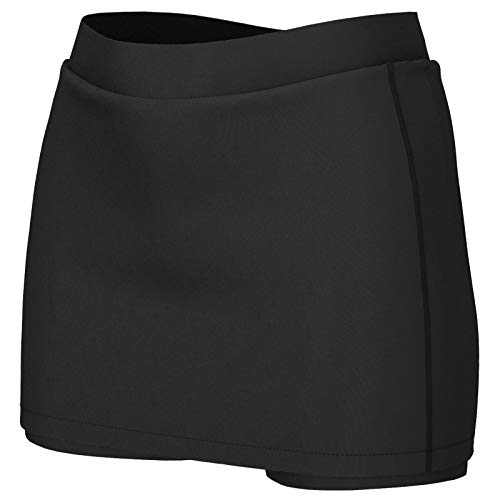 I-Sports falda pro deportes para exterior perfecto ajuste para mujer, falda con culotes incluidos negro negro