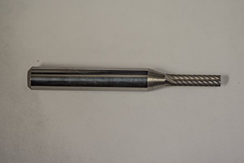Fresa de carburo sólido cilíndrica 1/8 pulg miniatura 3