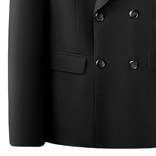 Mens Suits Double Breasted Suit Long Sleeve Regular Fit Suit Sport Coat Jacket Slim Fit Business Blazer3