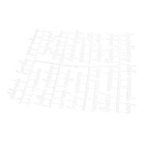 NUOBESTY Filzbuchstaben 2 Stück Kunststoff Weiß Für Letterboard Buchstabentafel Wiederverwendbar Bruchfest Pinnwand Zubehör Büro Deko