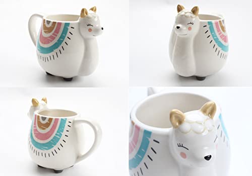 Taza Gato Blanco, 3d Taza Gatito Kawaii Simple Gracia Tazas de Cafe, para Amantes de Los Gatos Mujeres Regalos 350ml - Imagen 5