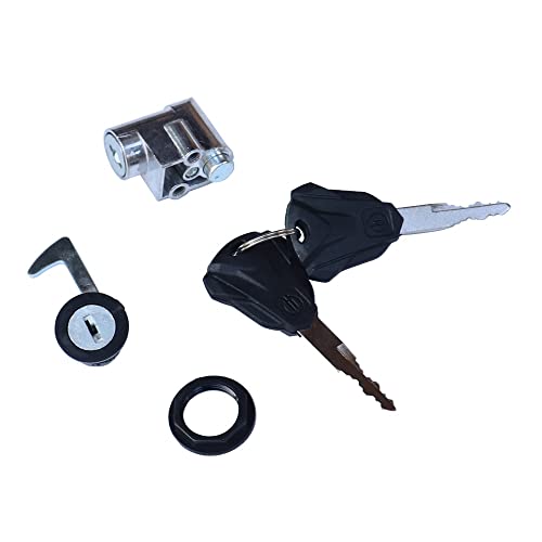 Serrure à clé for coffre arrière de moto Tour Tail Box for Harley Citycoco Coussin Box Lock Coffre à bagages avec 2 clés important (Color : Set) Cover