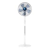 Rowenta Turbo Silence Extrême+ Ventilateur sur pied, Puissant, Silencieux, 4 différentes vitesses/modes, Oscillation automatique VU5840F0