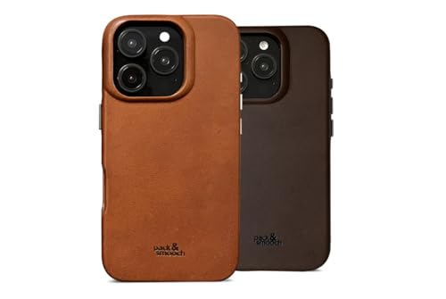 Coque arrière iPhone 16 Pro Pack & Smooch cuir italien marron