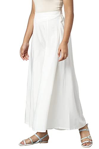 Image of Aurelia Women's Loose Mid Rise Strechable Palazzo Pants | Ankle Length Palazzo Pants
