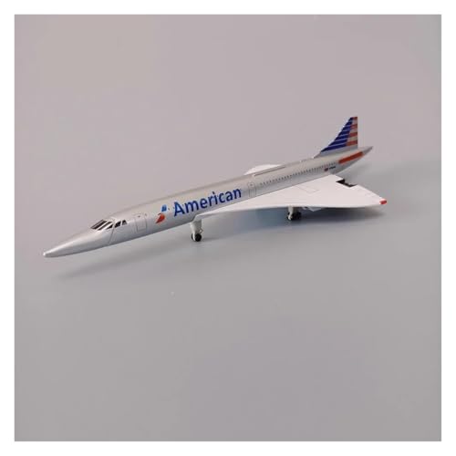 Avión de aleación Concorde 20 cm con trenes de aterrizaje estables anti vuelco 2