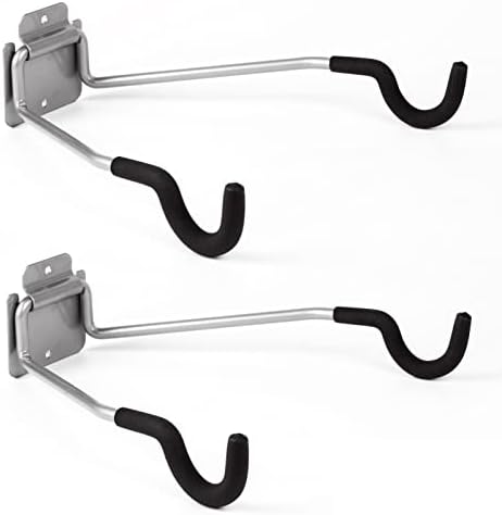 NiQinWuKin Bike Wall Mount Hangers,Horizontal Storage Rack in Garage or Home - Bike Hanging Hocks with EVA Foam -2 Pack Wall Bike Rack Holders for Bicycles - Mountain, Road, Hybrid