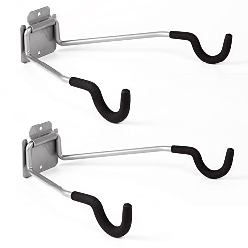 Niqinwukin Bike Wall Mount Hangers,Horizontal Storage Rack In Garage Or Home - Bike Hanging Hocks With Eva Foam -2 Pack Wall Bike Rack Holders For Bicycles - Mountain, Road, Hybrid #TOP1