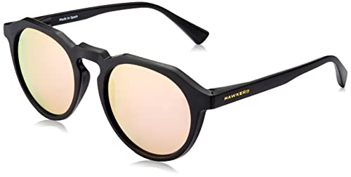 Hawkers WARWICK, Occhiali da sole Unisex - Adulto, Raw Rose Polarized/Black, Taglia unica