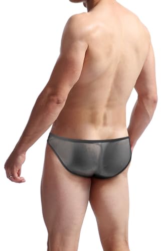 Men's Sexy Bikini Briefs Transparent Mesh Men's Bandage Briefs Bikini Mens Sexy Underwear4