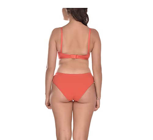 Image of Elina Women's Full Coverage Non Padded with Detachable Strap Cotton Hosiery Bra and Panty Set (Lovia Set)