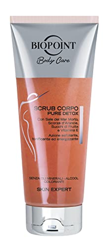 Biopoint - Scrub Corpo Pure Detox, con Sale del Mar Morto e scorza d'Arancia, Esfoliante e Levigante