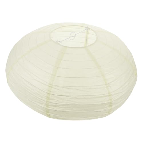 Angoily Pantalla plegable de papel ovalada de 15.75 pulgadas, difusor de luz suave para decoración del hogar, fiesta y festivales