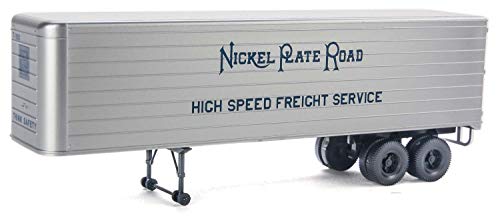 Walthers Trainline 35' Fluted-Side Trailer 2 Pack Nickel Plate Road - Assembled Train Collectable Train
