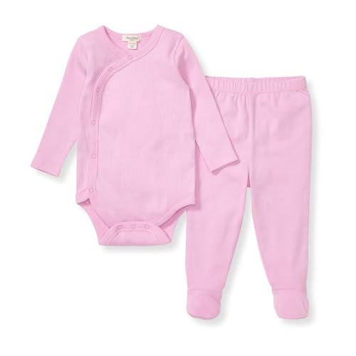 Image of Burt's Bees Baby Unisex Bodysuit and Pant Set, 100% Organic Cotton