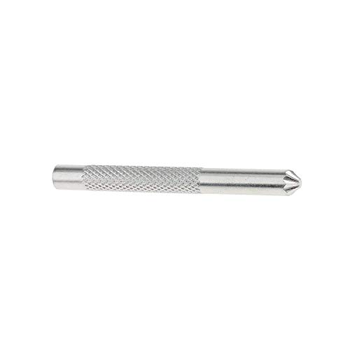 Trimming Shop Iron Flower Hand Punching Tool for Tubular Single Cap Rivet Replacement & Repairing, Scrapbooking, Art and Crafts, DIY Projects, Silver, 3mm-6mm